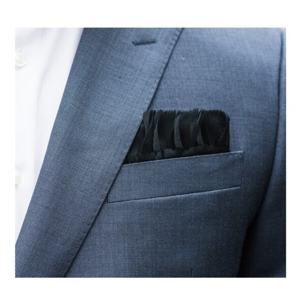 Brackish Obsidian Pocket Square