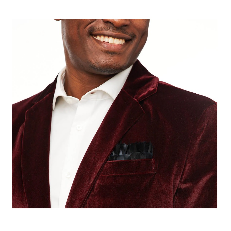 Brackish Obsidian Pocket Square