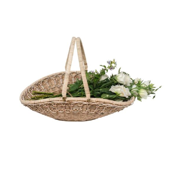 Juliska Provence Rattan Gathering Basket - Whitewash