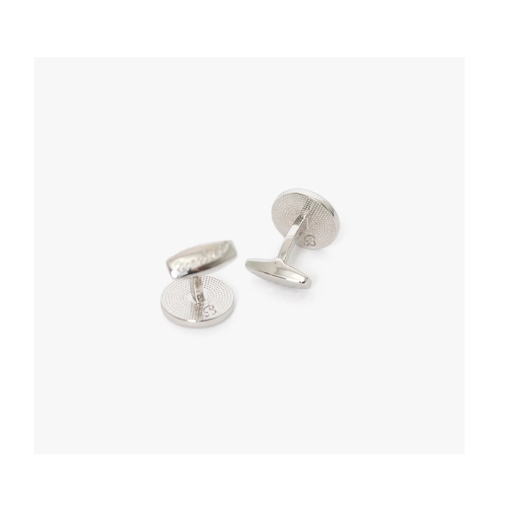 Brackish Fripp Rhodium Cufflinks