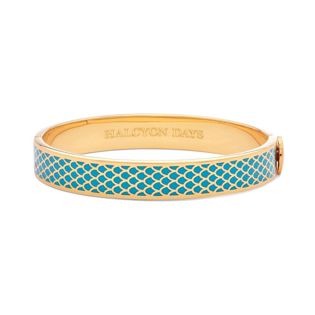 Halcyon Days Salamander Turquoise & Gold Bangle Halcyon Days Salamander Turquoise & Gold Bangle