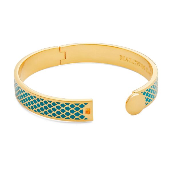 Halcyon Days Salamander Turquoise & Gold Bangle