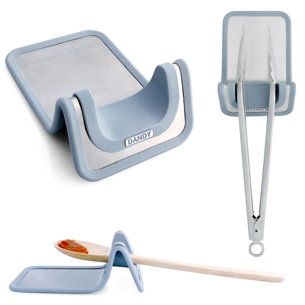 SpoonBest Spoon Rest and Tongs Holder