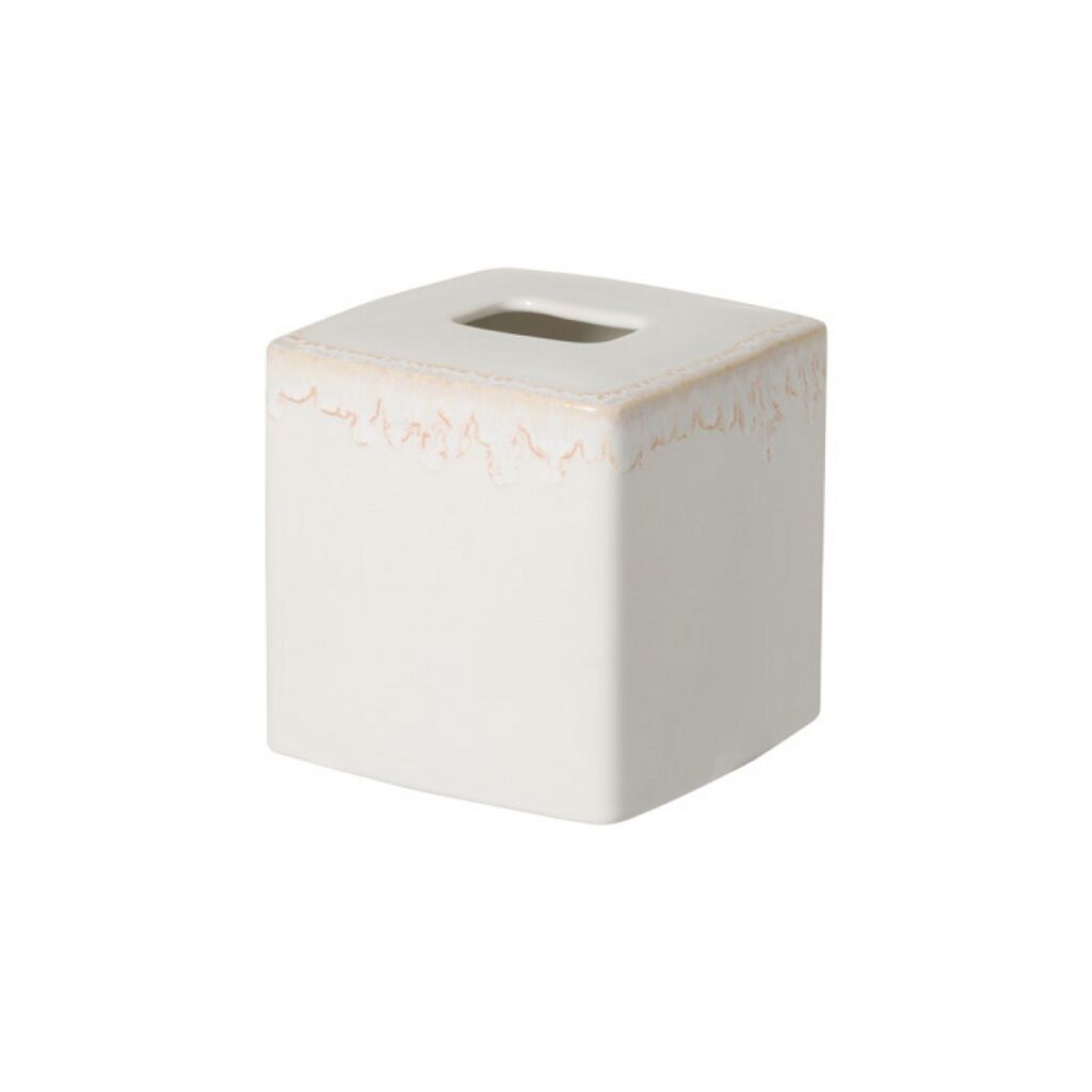 Costa Nova Taormina Boutique Tissue Box - White