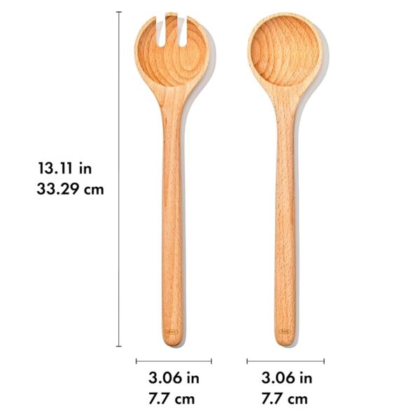 OXO Good Grips Beechwood Salad Servers – 2-Piece Set