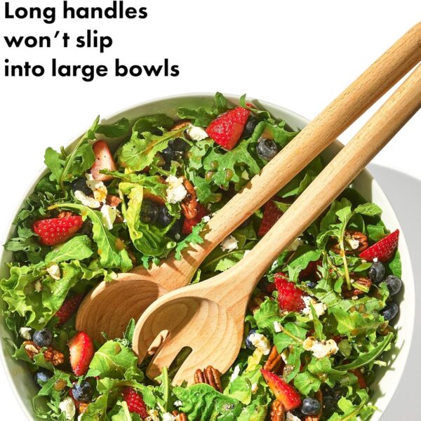 OXO Good Grips Beechwood Salad Servers – 2-Piece Set