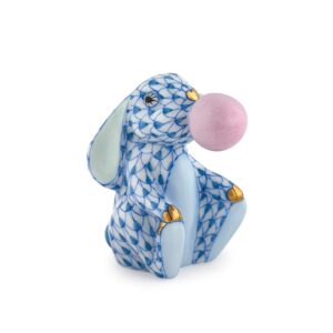 Herend Bubble Gum Bunny - Blue