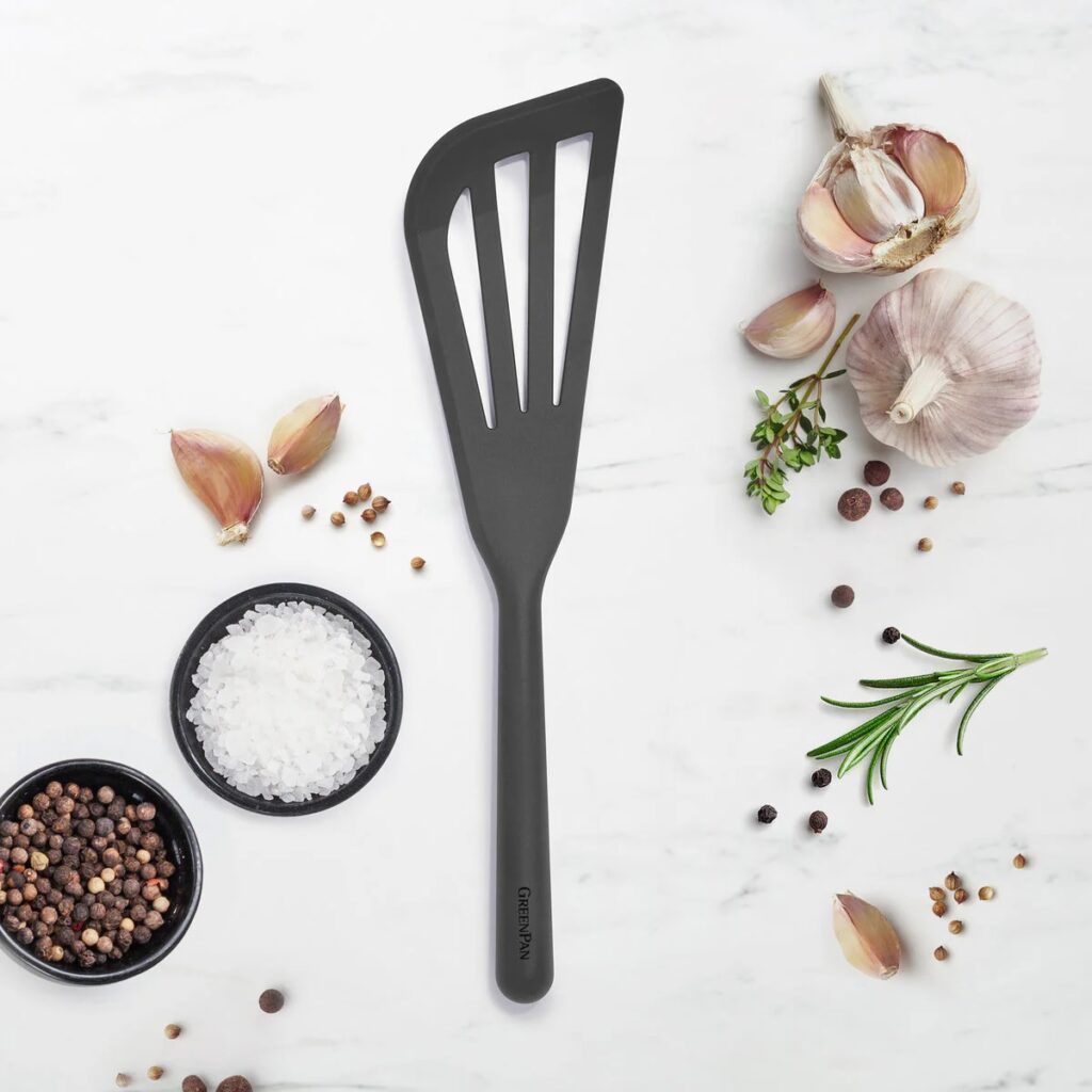 GreenPan Platinum Silicone Fish Turner - Charcoal Grey