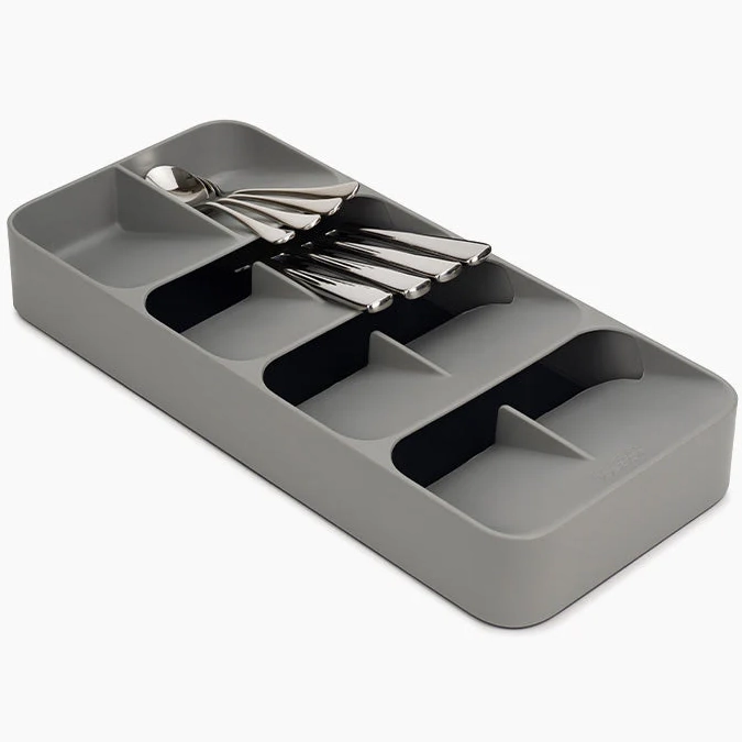 DrawerStore Large Gray Cutlery Organizer2