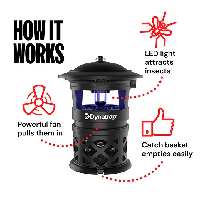 Dynatrap Half Acre LED Mosquito & Insect Trap - Black2