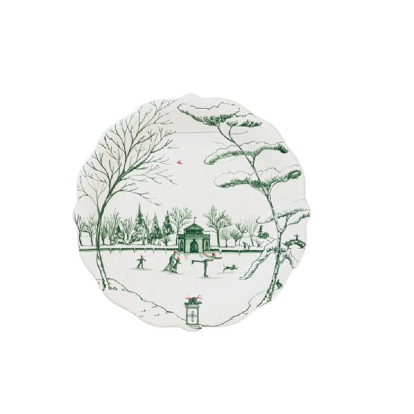 Juliska Country Estate Winter Frolic Party Plate Assorted Set/4 - Evergreen