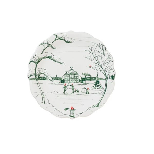 Juliska Country Estate Winter Frolic Party Plate Assorted Set/4 - Evergreen