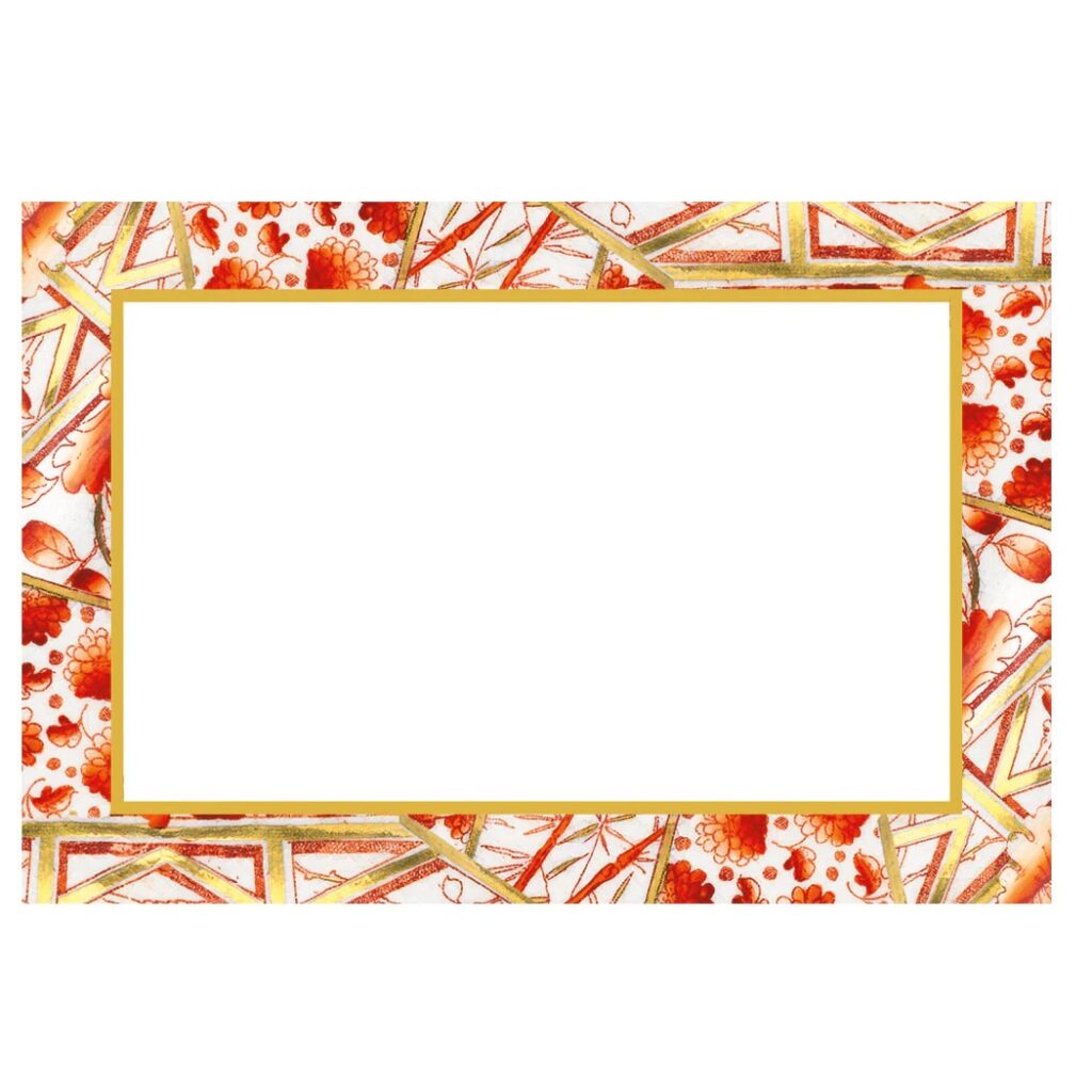 Caspari Gilded Porcelain Coral Foil Place Cards