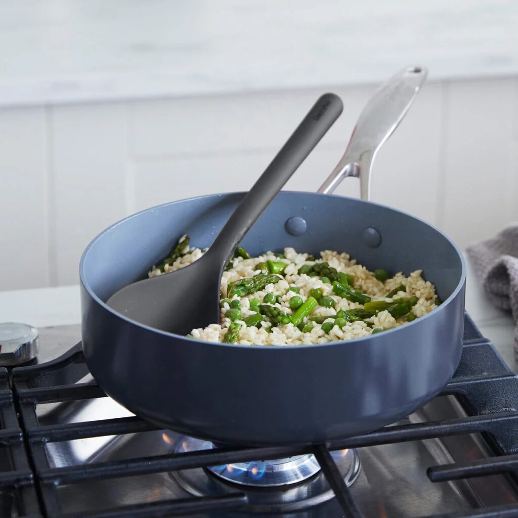 GreenPan Platinum Silicone Solid Spoon - Charcoal Grey