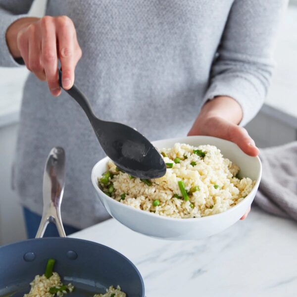 GreenPan Platinum Silicone Solid Spoon - Charcoal Grey