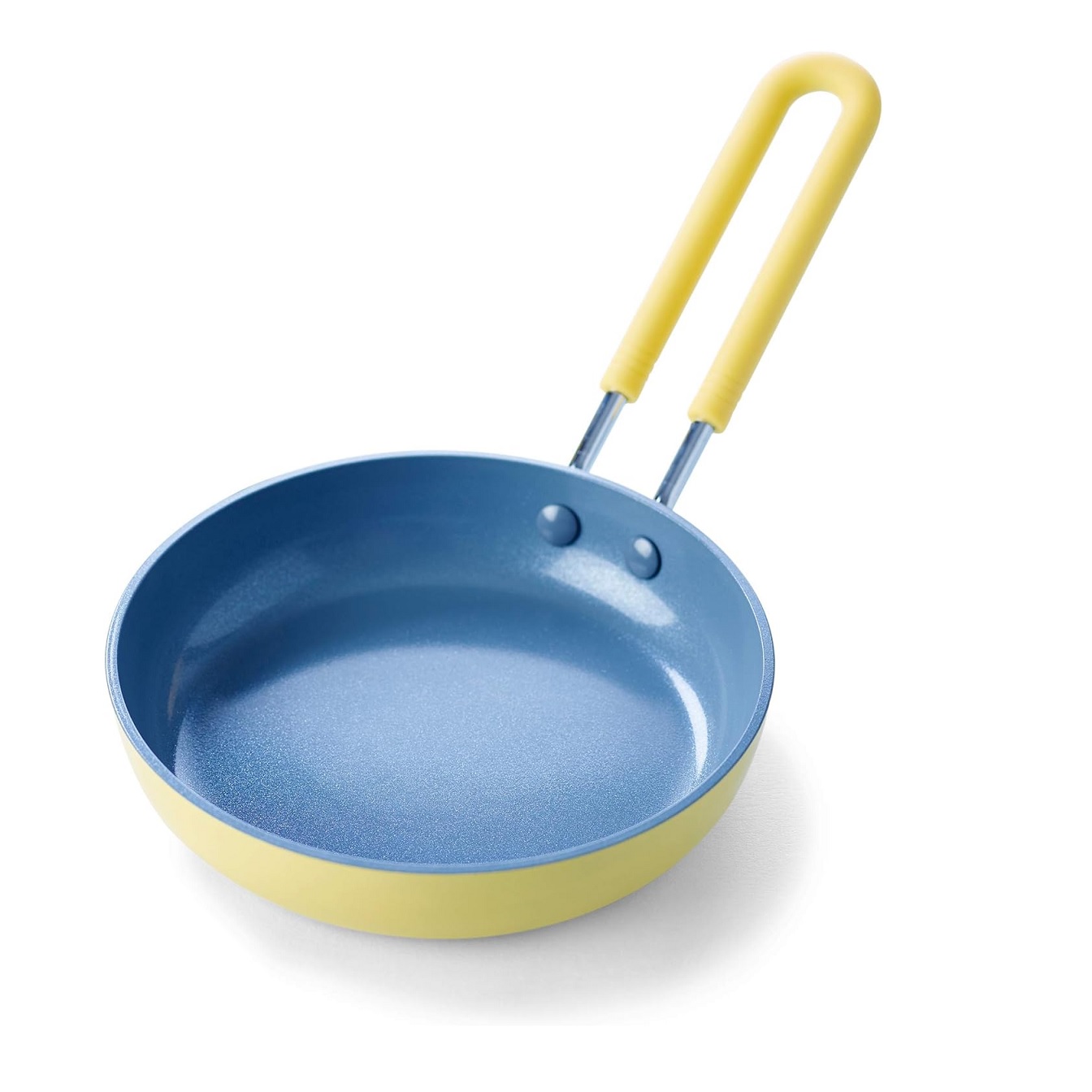 GreenPan Mini Ceramic Nonstick, 5" Round Egg Pan - Yellow