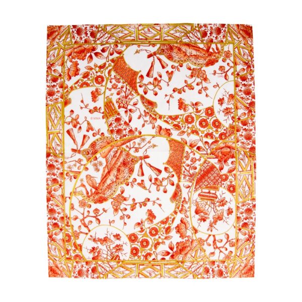 Caspari Gilded Porcelain Coral Guest Towel Paper Napkins
