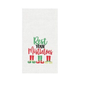C&F Home Rest Your Mistletoes Towel