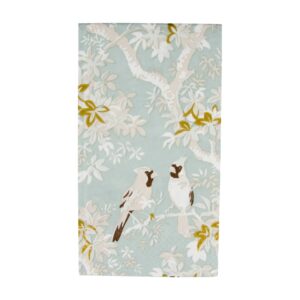 Caspari Scenic Songbirds Celadon Paper Guest Towel Napkins