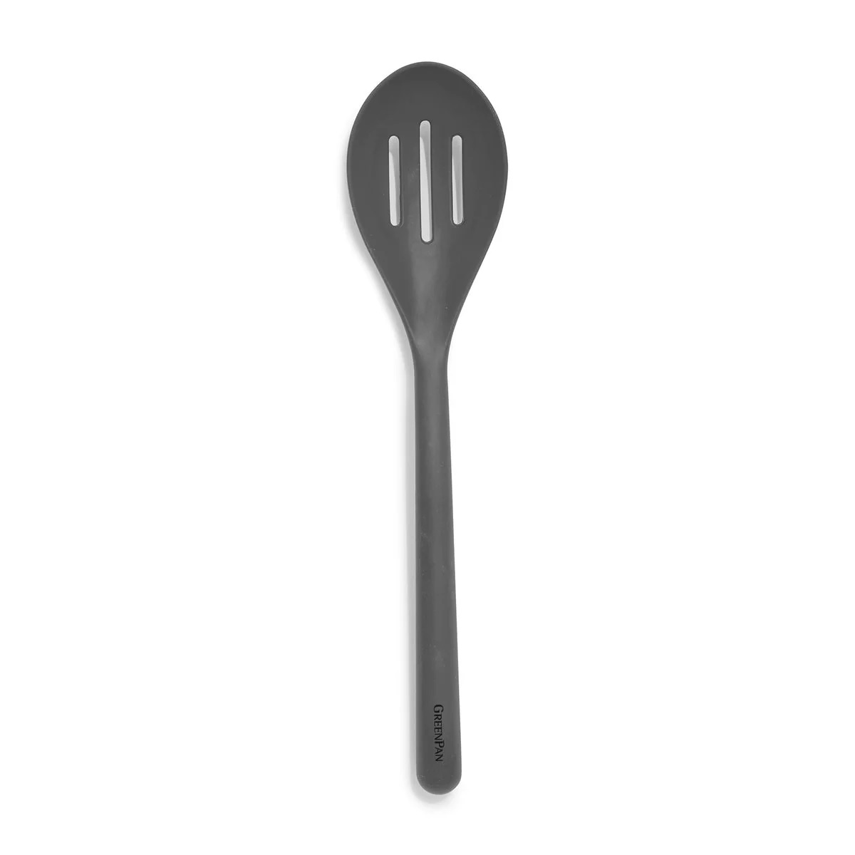 GreenPan Cucchiaio In Silicone Platinum Con Nucleo In Metallo - Resistente Al Calore Fino A 200°C, Manico Antiscivolo, Colore Grigio Antracite