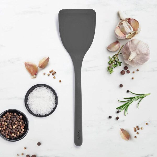 GreenPan Platinum Silicone Solid Turner - Charcoal Grey