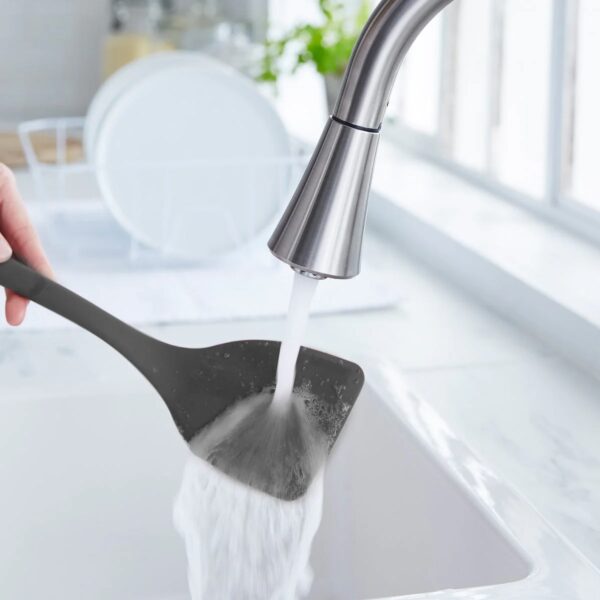 GreenPan Platinum Silicone Solid Turner - Charcoal Grey