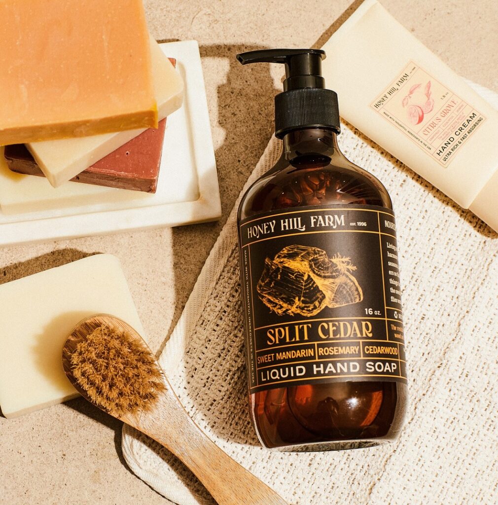 Honey Hill Farm 16 oz. Liquid Hand Soap - Split Cedar
