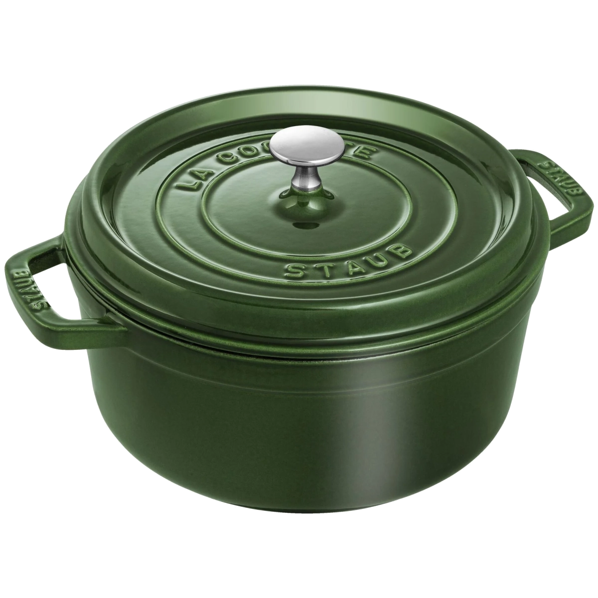 Staub 4 Qt Round Cocotte - Basil