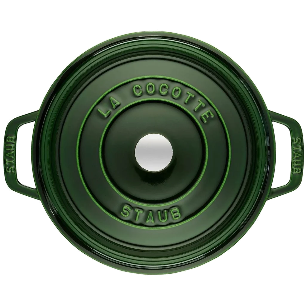 Staub 4 Qt Round Cocotte - Basil2