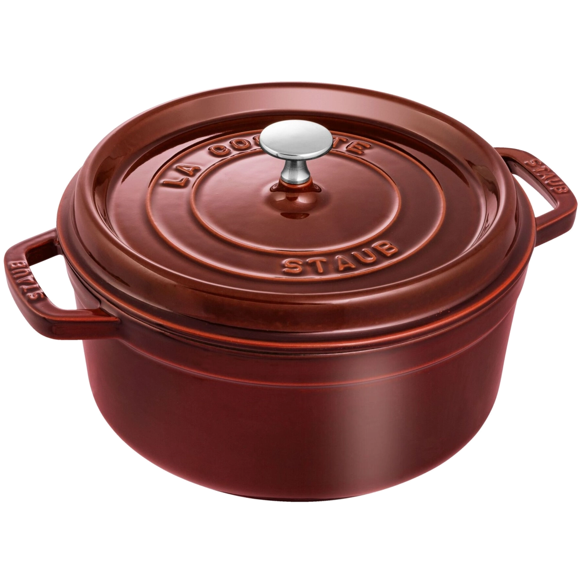 Staub 4 Qt Round Cocotte - Grenadine