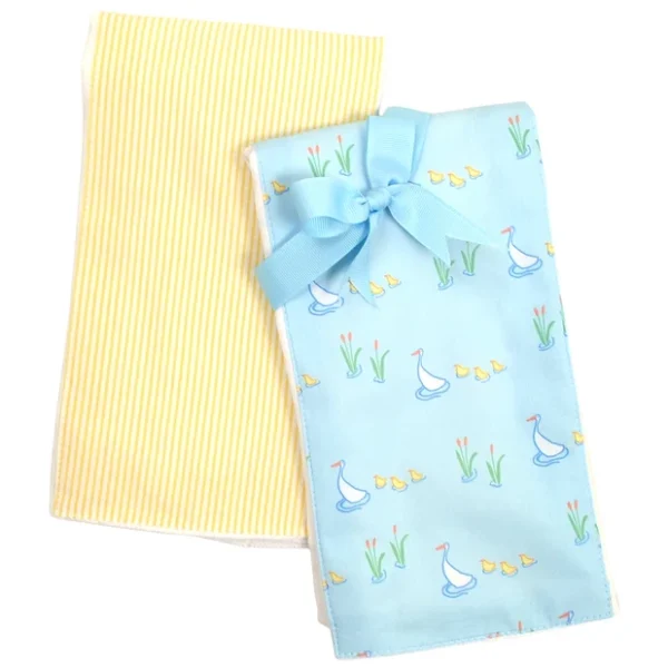 3 Marthas Duck Set of Two Fabric Burps2