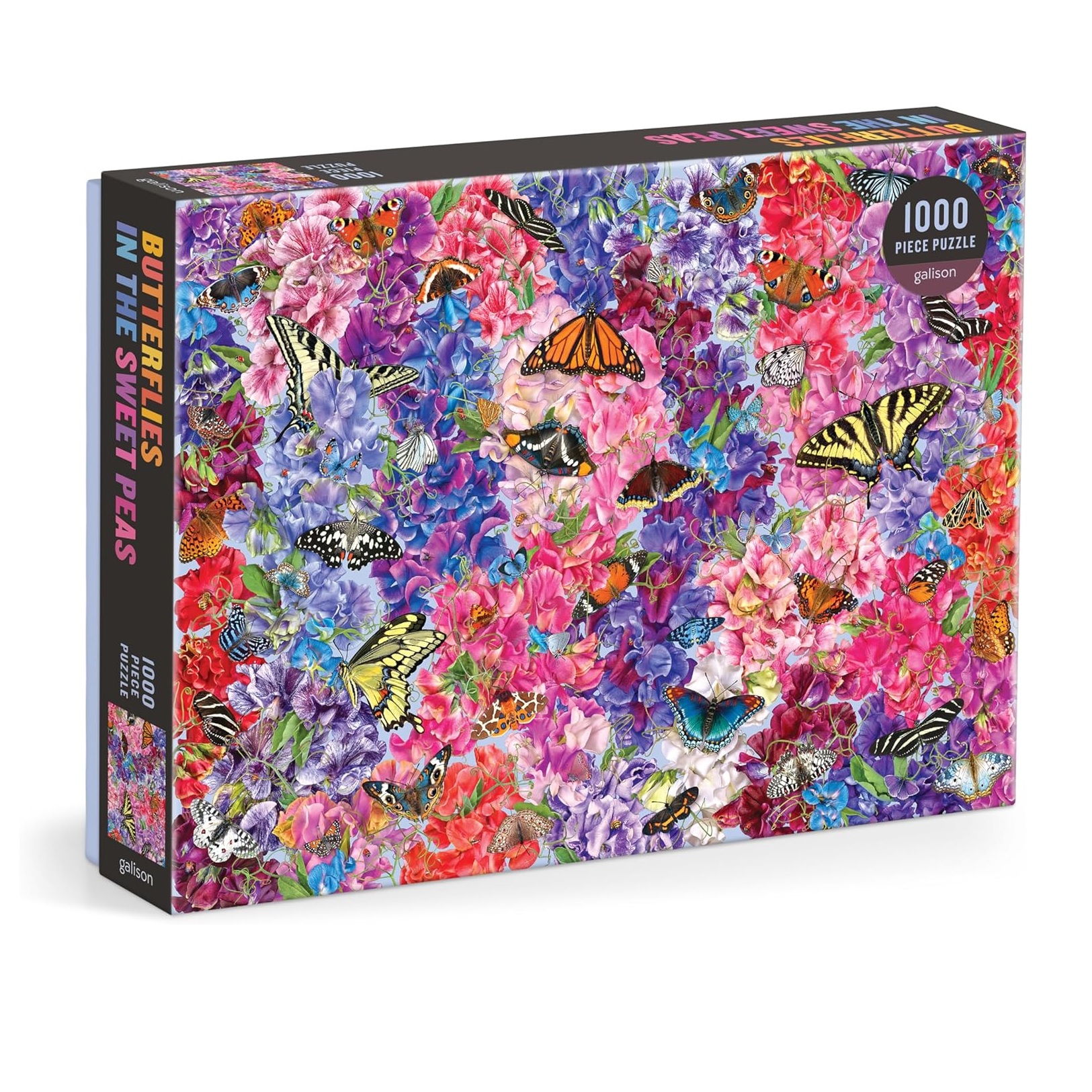 Butterflies in the Sweet Peas 1000 Piece Puzzle | Berings