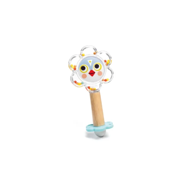 Djeco Baby White BabyFlower Rattle