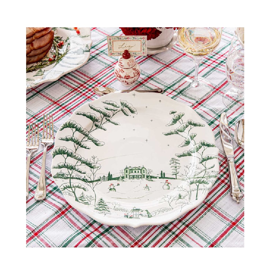 Juliska Country Estate Winter Frolic Charger - Evergreen