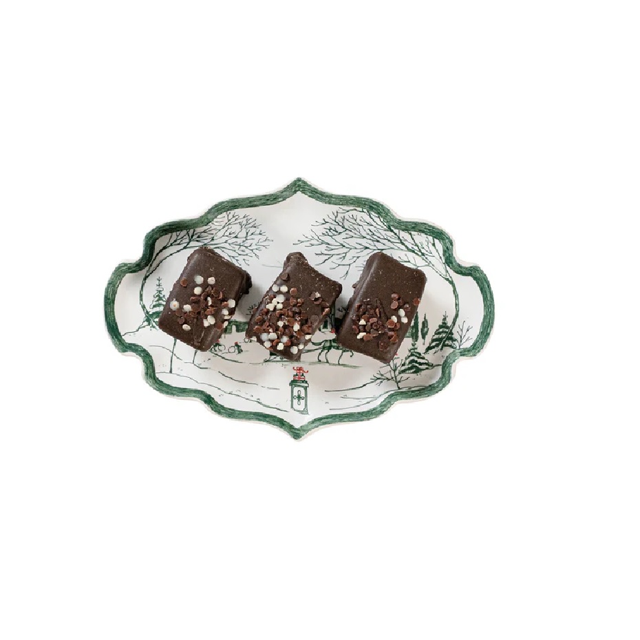 Juliska Country Estate Winter Frolic 7" Tray- Evergreen