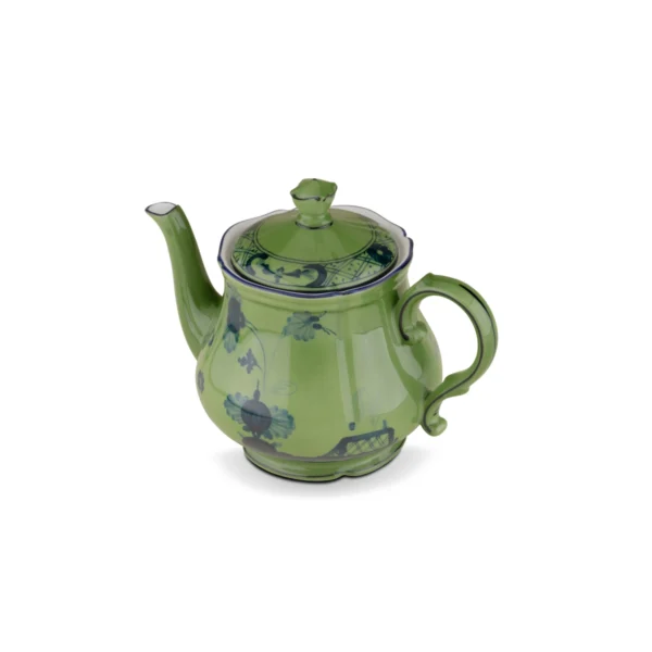 Ginori 1735 Oriente Italiano Teapot - Malachite2