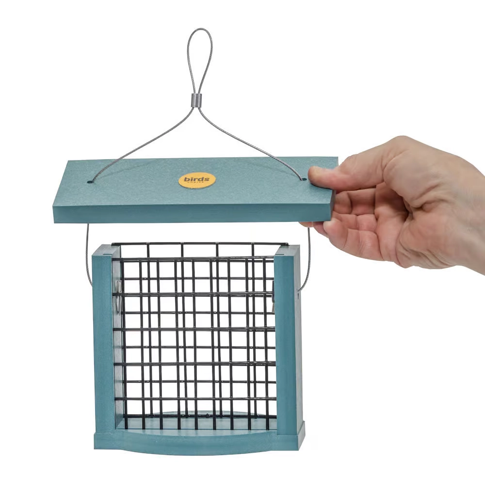 Green Solutions Suet Single Cake Feeder - Blue Recycled Plastic2