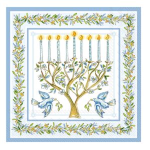 Menorah Paper Lunch Napkins