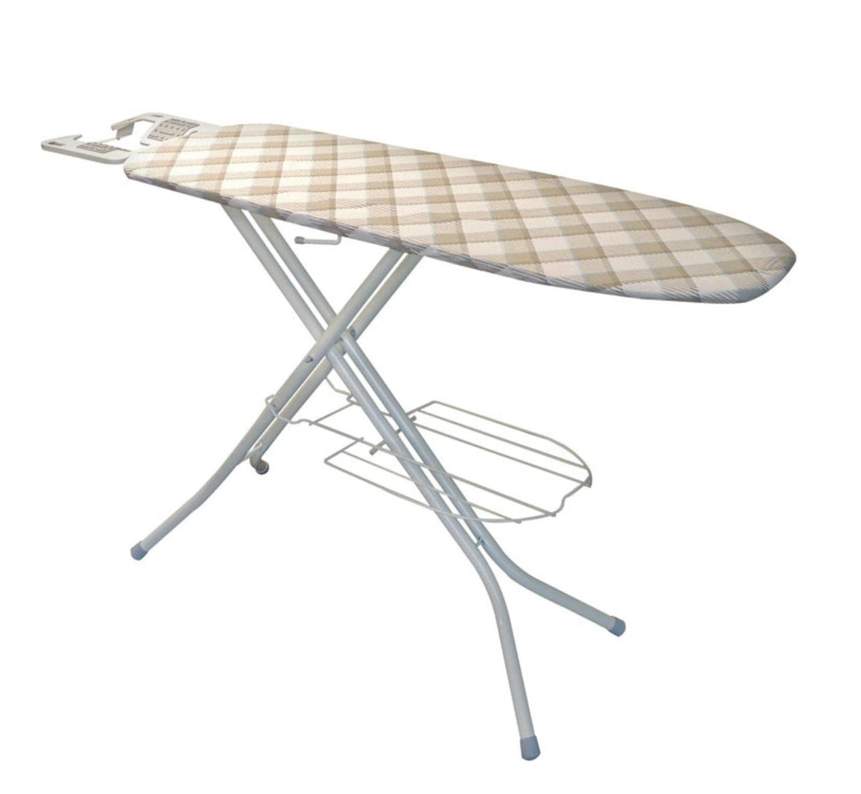Polder 38 in. H Steel Ironing Board with Iron Rest Pad