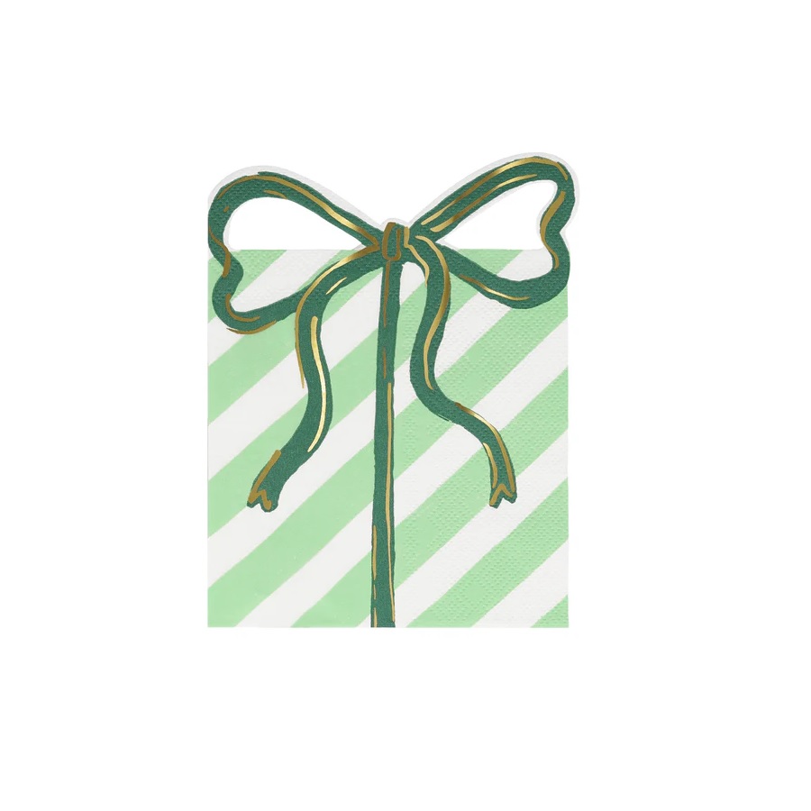 Meri Meri Presents with Bows Paper Cocktail Napkins
