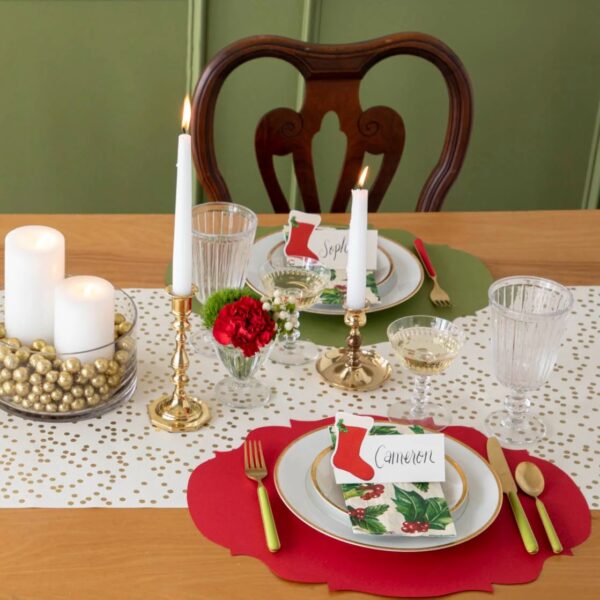 Die-cut Red French Frame Paper Placemats