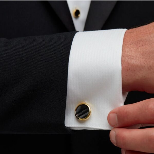 Brackish Chino Cufflinks - Gold