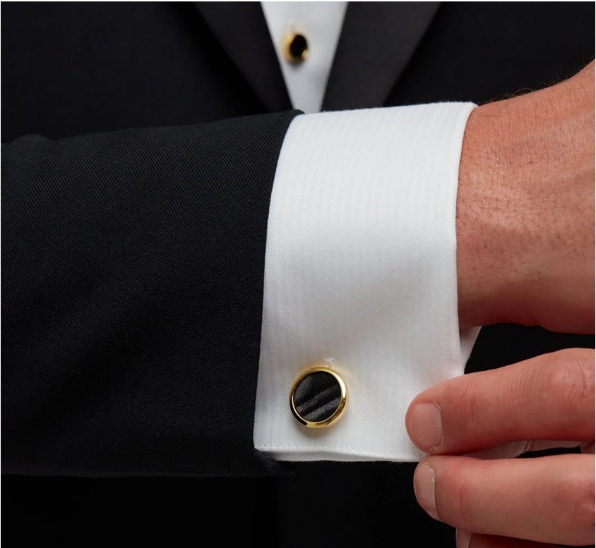 Brackish Chino Cufflinks - Gold
