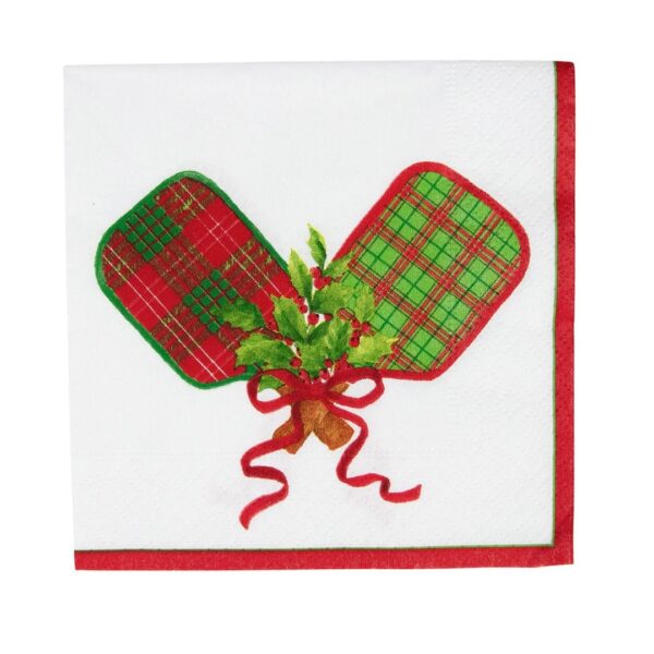 Caspari Christmas Pickleball Cocktail Napkins