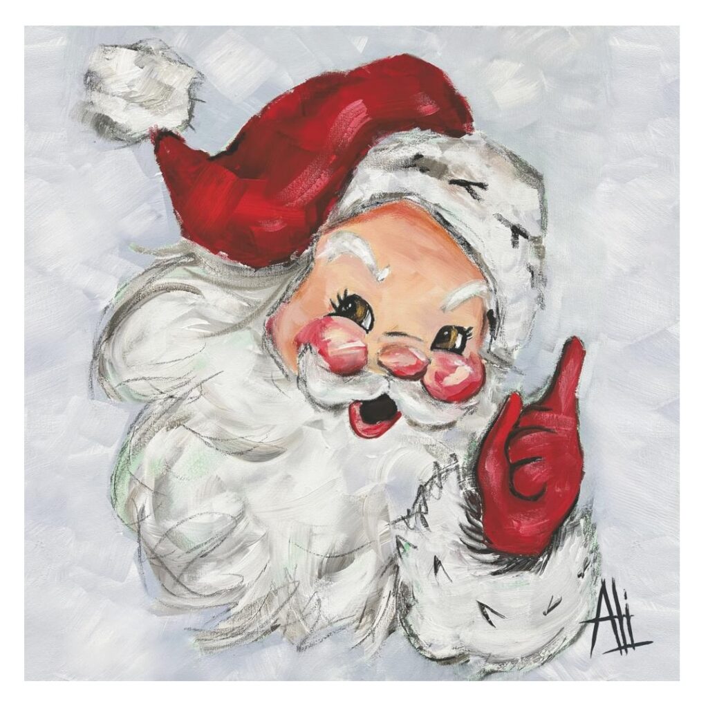 Jolly St. Nick Paper Cocktail Napkins