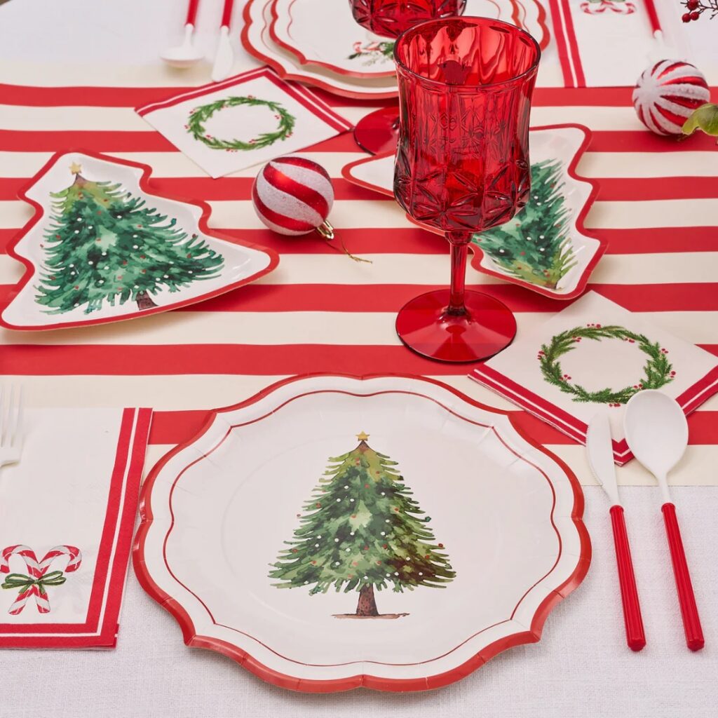 Sophistiplate Merry and Bright Paper Dinner Plates