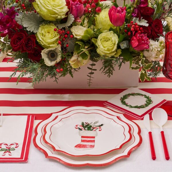 Sophistiplate Merry and Bright Paper Salad Plates