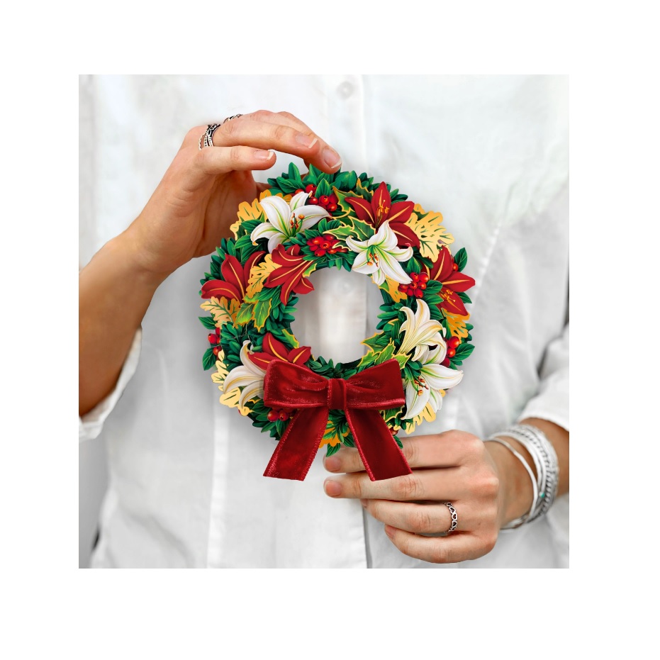 Paper Mini Winter Joy Wreath Bouquet Paper Mini Winter Joy Wreath Bouquet