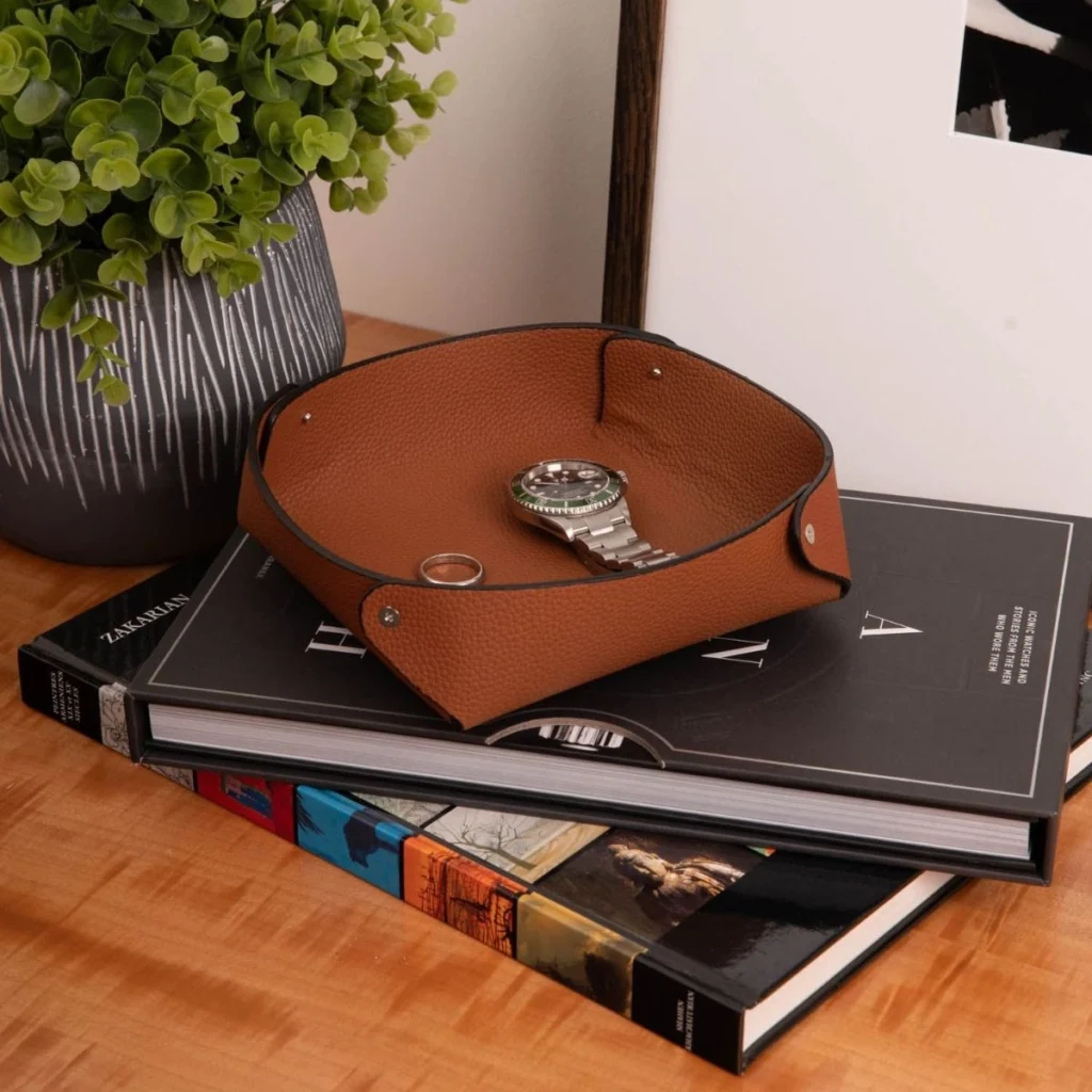 Alex Design Valet Tray - Saddle3
