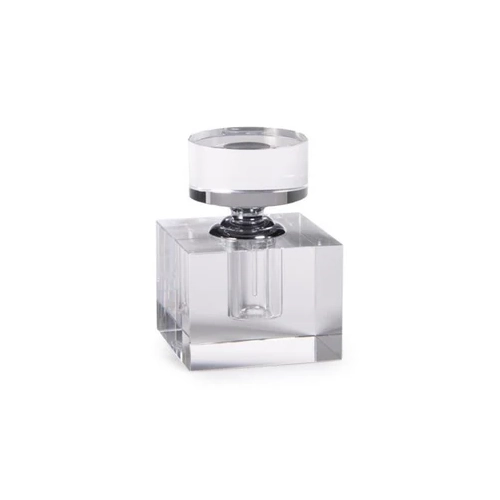 Amari 4.25in Tall Cube Glass Perfume Bottle